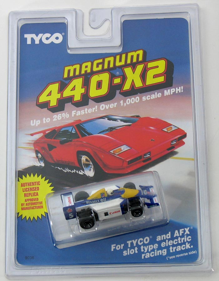 1995 TYCO RENAULT 0 & TYCO 8 F-1 INDY Slot Car Free Rolling Pair 9817 PROMO