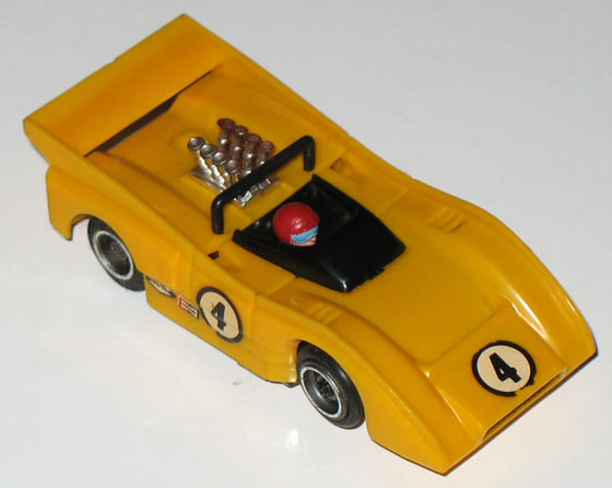 TYCO YELLOW 1957 FORD THUNDERBIRD HO SLOT CAR BODY FITS 440X2 WIDEPAN CHASSIS 